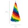 7ft Artificial Colorful Rainbow Full Fir Christmas Tree Holiday Seasonal Decoration w/ 1,213 Branch Tips, White Metal Stand