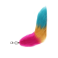 Pansexual Foxtail Faux Fur Keychain 16 Inch