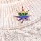 Rainbow Marijuana Leaf Lapel Pin