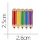 Retro Rainbow Pencils Lapel Pin
