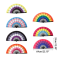 Rainbow Pride Folding Hand Fan – 25" Wide
