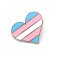 Transgender Pride Heart Lapel Pin