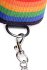 Master Series Kinky Pride Rainbow Bondage Set Wrist & Ankle Cuffs & Collar W/Leash