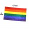 Gay Pride - 4" x 6" Foot Rainbow Sewn Nylon Flag