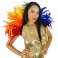 Carnival Feather Collar Rainbow