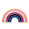 Genderfluid Rainbow Label Pin