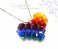 Sparkling Rainbow Swarovski Heart Necklace