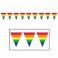 Gay Pride Rainbow - 11" x 12ft Rainbow Flag Pennants Streamer