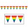 Gay Pride Rainbow - 11" x 12ft Rainbow Flag Pennants Streamer