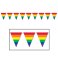 Gay Pride Rainbow - 11" x 12ft Rainbow Flag Pennants Streamer