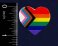 "Progress Pride" Daniel Quasar Heart Silicone Pin