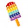 Retro Rainbow Gay Pride Popsicle Lapel Pin