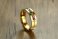 Gold Stainless Steel Cubic Zircon Unisex Alliance Rainbow Promise Ring