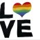 Envogue Pride Love Blanket Oversized Throw 60” X 70” Rainbow Heart