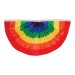 Gay Pride - 4 ft x 2 ft Rainbow Pleated Bunting Fabric