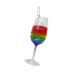 3.75" Pride Rainbow Wine Glass Ornament