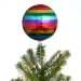Sequined Rainbow Disco Ball Tree Topper