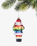 Holiday Lane Love Is Love Rainbow Santa Ornament