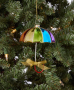Love Is Love Rainbow Umbrella with Bow Ornament
