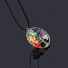 Natural Amethyst Life Tree Quartz Gemstone Chips Stone Bead Pendant Necklace