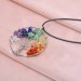 Natural Amethyst Life Tree Quartz Gemstone Chips Stone Bead Pendant Necklace