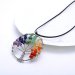 Natural Amethyst Life Tree Quartz Gemstone Chips Stone Bead Pendant Necklace