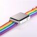 Apple Watch Band - LGBT Rainbow Design Nylon Fabric Replacement Band for Apple Watch 38mm/42mm