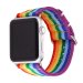 Apple Watch Band - LGBT Rainbow Design Nylon Fabric Replacement Band for Apple Watch 38mm/42mm