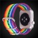 Apple Watch Band - LGBT Rainbow Design Nylon Fabric Replacement Band for Apple Watch 38mm/42mm