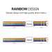 Apple Watch Band - LGBT Rainbow Design Nylon Fabric Replacement Band for Apple Watch 38mm/42mm