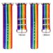 Apple Watch Band - LGBT Rainbow Design Nylon Fabric Replacement Band for Apple Watch 38mm/42mm