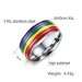 Stainless Steel Pride Rainbow Ring