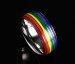 Stainless Steel Pride Rainbow Ring