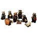 Kurt Adler Resin Nativity Bear, 4-Inch, Set of 9