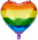 C.R. Gibson Love is Love Balloon Garland Arch Kit, 16 Foot Arch, 3.25 Foot Rainbow Fringe, 3 Rainbow Mylar Heart Balloons, and More, Over 60 Pieces