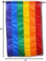 Gay Pride - 12" x 18" Foot Rainbow Garden Sewn Nylon Flag [ clone ]
