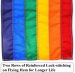 Gay Pride - 12" x 18" Foot Rainbow Garden Sewn Nylon Flag [ clone ]
