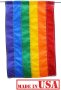 Gay Pride - 12" x 18" Foot Rainbow Garden Sewn Nylon Flag [ clone ]