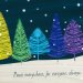 Colorful Trees Peace Everywhere Boxed Holiday Cards, Pack of 16
