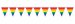 Gay Pride - Large 30ft Rainbow Flag Pennants Streamer