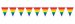 Gay Pride - Large 30ft Rainbow Flag Pennants Streamer