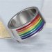 Rainbow Stainless Steel Thick Band