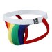 JOCKMAIL Rainbow Pride Athletic Jockstrap (Thinner White Band)