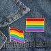 Retro Rainbow Pride Flag Lapel Pin