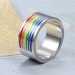 Rainbow Stainless Steel Thick Band