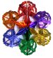 12" Rainbow Rose Star