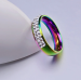 Love Same Love Titanium Steel Rainbow Ring