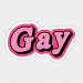 PrideOutlet Pink Gay 4" Inch Bumper Sticker