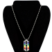 Rainbow Razor Necklace Pendant