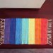 Handmade Rainbow Rug Carpet Handwoven Mat